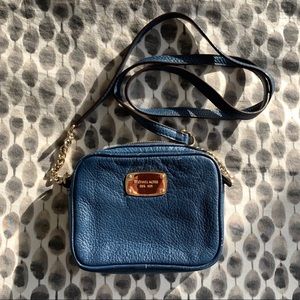 Michael Kors Small Crossbody Purse in Navy Blue